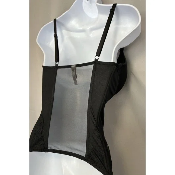 Victoria's Secret Women's Black Lace Push Up Corset Top Bra  34D Sexy - Picture 5 of 11